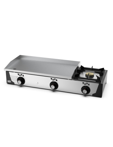 Plancha Gas Acero Rectificado + Fogón Serie 100 - PLC8100RTF