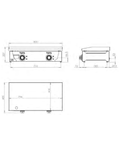 Plancha Eléctrica Acero Rectificado Serie 100 - PLCE8100RT 2