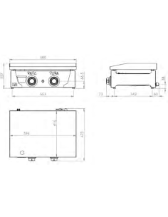Plancha Gas Cromo Serie 100 - PLC6100CR 2