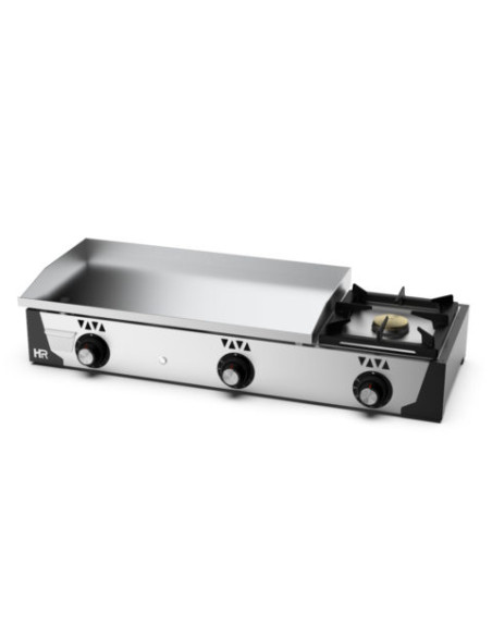 Plancha Gas Cromo + Fogón Serie 100 - PLC8100CRF