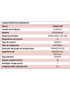 Plancha Eléctrica Cromo Serie 100 - PLCE6100CR 2