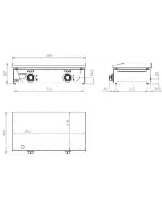 Plancha Gas Cromo Serie 100 - PLC8100CR 2