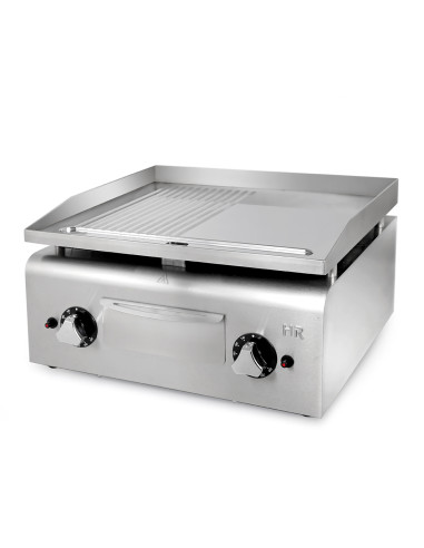 Plancha Gas Cromo Ranurada Serie 500 - PLC600CRRN