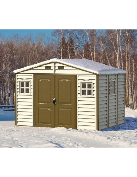 Caseta PVC Woodside 239x324x233 cm - Duramax