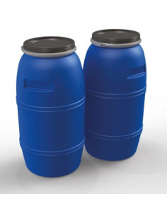 Depósito Bidón 220 Litros Boca Ancha Fleje Polipropileno 2