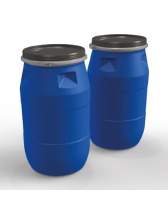 Depósito Bidón 125 Litros Boca Ancha Fleje Polipropileno 2