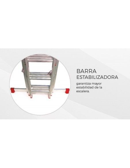 Escalera Aluminio 3x13 - 3,5+3,5+3,5 M - 66x25mm