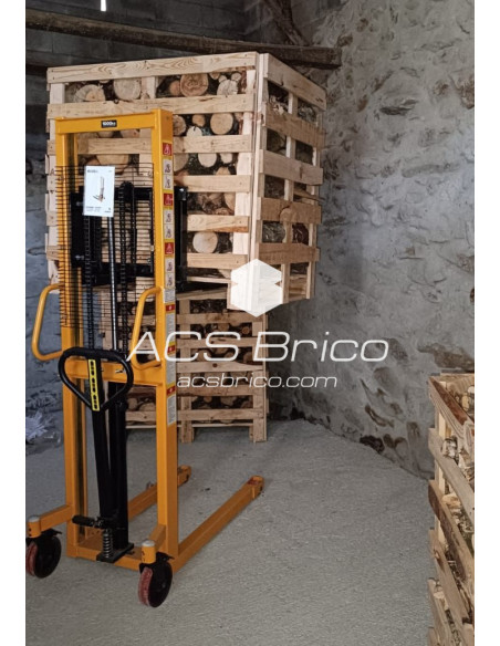 Transpaleta Apilador Elevador de Palets Manual Nylon 1000 Kg - 1600 mm - 65342 - Mader