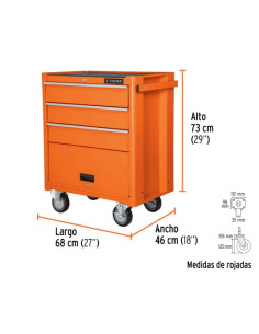 Carro Sin Herramientas 4 Cajones - Truper 2