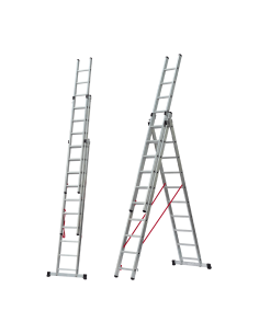 Escalera Aluminio Elite 3x7 - 2,04+2,04+2,04 Metros