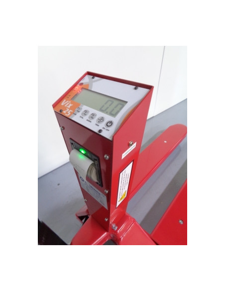 Transpaleta Pesadora con Impresora - 2000 Kg