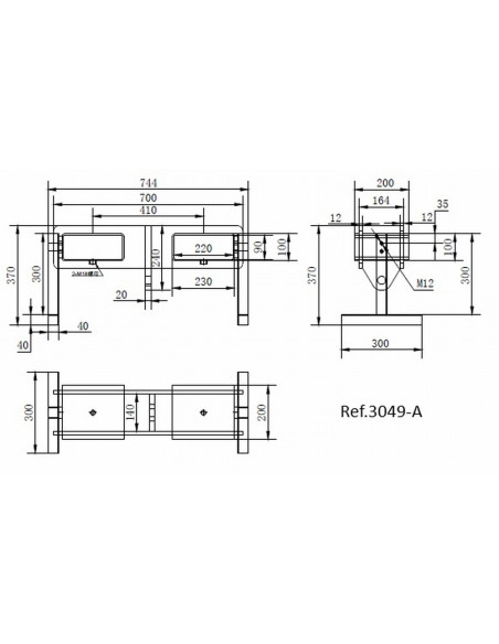 Implemento Gancho Cargador Apilador Carretilla - 1500 Kg