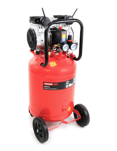 Compresor de Aire Silencioso Vertical 50L - 2 Hp - 09341 - Mader