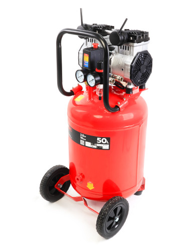 Compresor de Aire Silencioso Vertical 50L - 2 Hp - 09341 - Mader