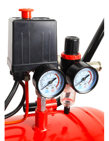 Compresor de Aire Silencioso 150L - 3,5 Hp - 2 Salidas - 09345 - Mader