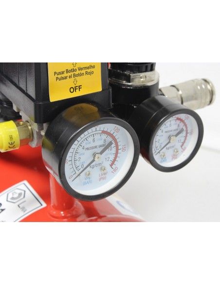 Compresor Aire Silencioso 6 L - 0,75 Hp - 09371 - Mader