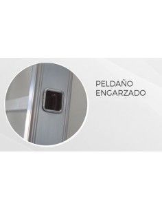 Escalera Aluminio 3x15 - 4+4+4 M - 80x25mm 2