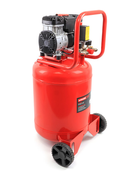 Compresor de Aire Silencioso Vertical 50L - 2 Hp - 09340 - Mader