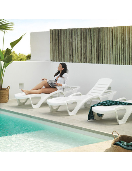 Tumbona Monoblock - Blanco