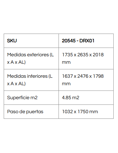 Caseta Metálica Top Shed Pent Roof 173x263x201 cm - Duramax