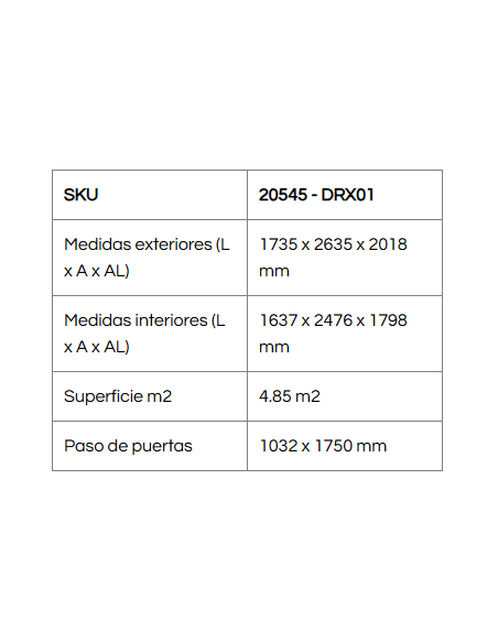 Caseta Metálica Top Shed Pent Roof 173x263x201 cm - Duramax