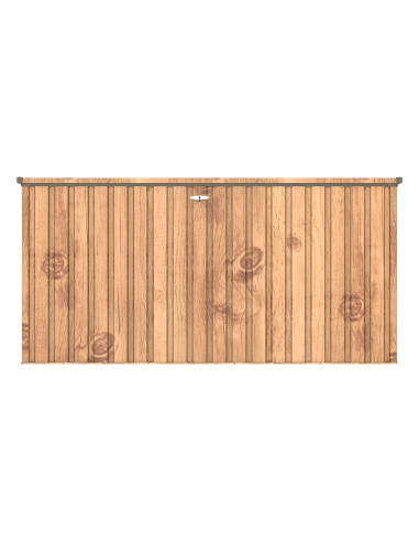 Baúl Arcón Metálico 1450 L Imitación Madera - 95x195x94 cm - Duramax