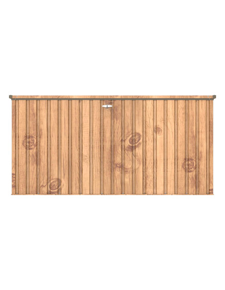 Baúl Arcón Metálico 1450 L Imitación Madera - 95x195x94 cm - Duramax