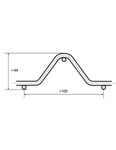 Panel Valla Hércules Plus Verde 2,50x0,625 m