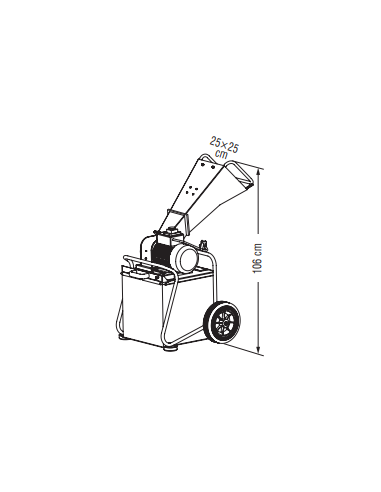 Triturador Ramas Biotriturador 3,7 HP - CIP 35-E - Zanon