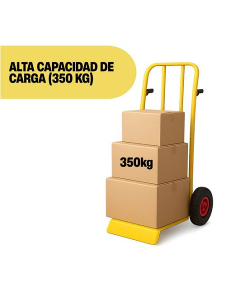 Carretilla Almacén Alta Rueda Neumática 350 Kg