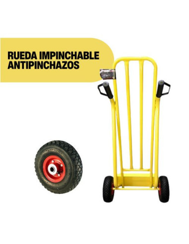 Carretilla Almacén Alta Rueda Neumática 350 Kg