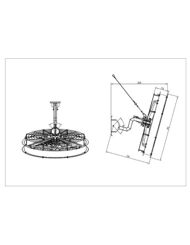 Ventilador de Pared Industrial 370W VID900