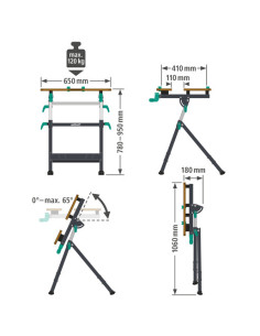 Banco de trabajo Wolfcraft MASTER 650 ERGO | ACS Brico 2