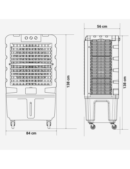 Climatizador modo frío y evaporación TULUM 90120