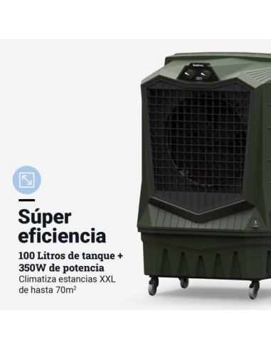 Climatizador modo evaporativo 100 Litros