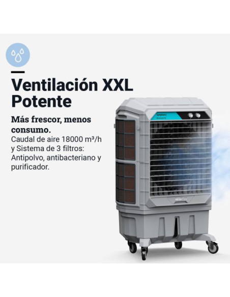 Climatizador enfriador evaporativo 200L pro MOVICOOL XL 100