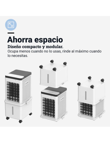 Climatizador modo evaporativo 12 Litros Frío y Ventilación