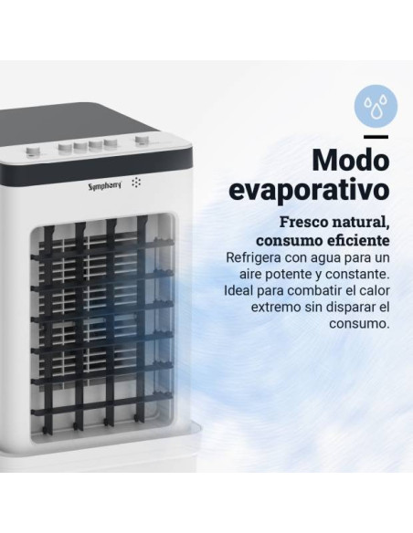 Climatizador modo evaporativo 12 Litros Frío y Ventilación