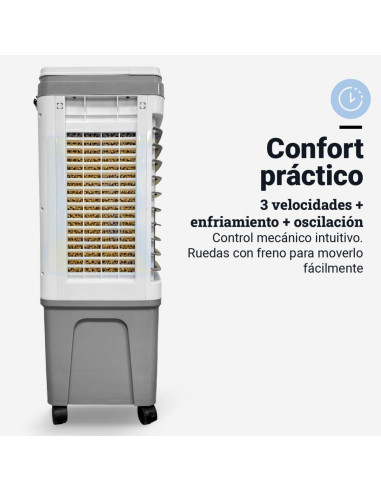 Climatizador modo evaporativo 35L 3 velocidades