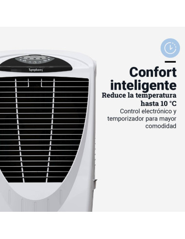 Climatizador modo evaporativo 80L temporizador y mando a distancia
