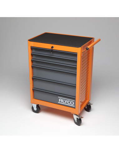 Carro Herramientas 6 Cajones 235 Herramientas Alyco Orange 171165
