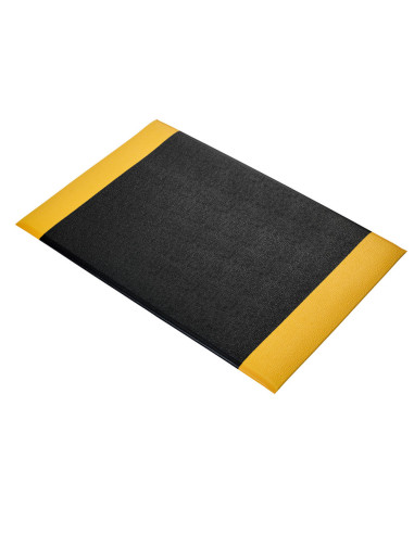 Alfombra Antifatiga ALYCO Caucho 1500x900 mm Negro/Amarillo