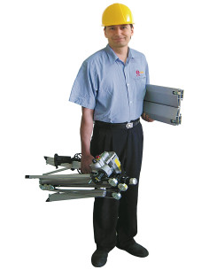 Elevador Telescópico Eléctrico 3300 mm 130 kg Aire Acondicionado CM340 2