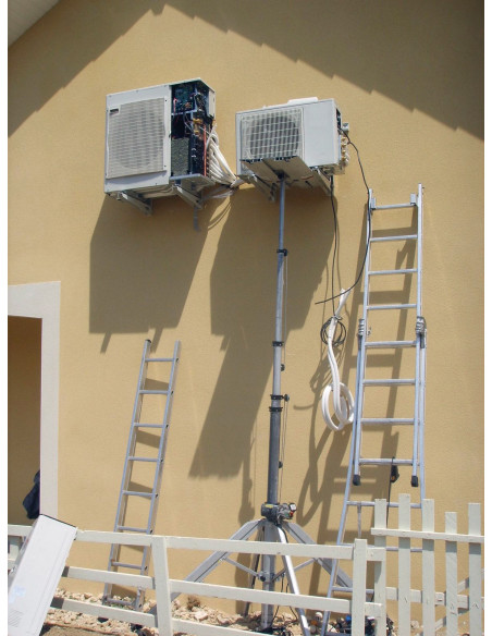 Elevador Telescópico Eléctrico 3300 mm 130 kg Aire Acondicionado CM340