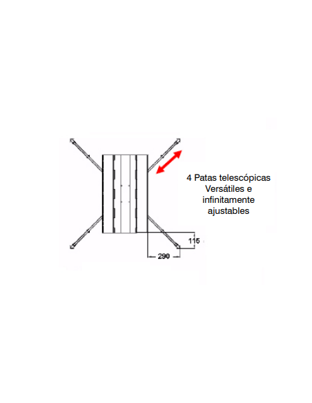 Elevador Telescópico Eléctrico 3300 mm 130 kg Aire Acondicionado CM340
