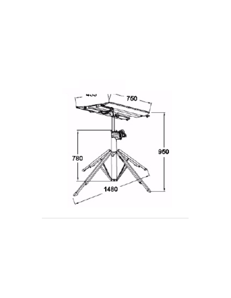 Elevador Telescópico Eléctrico 3300 mm 130 kg Aire Acondicionado CM340