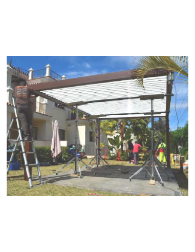 Elevador Telescópico Eléctrico 3300 mm 130 kg Aire Acondicionado CM340