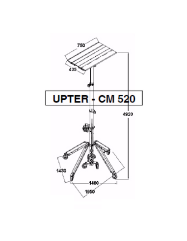 Elevador Telescópico Eléctrico 4900 mm 140 kg Aire Acondicionado CM520