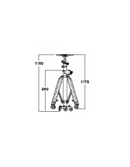 Elevador Telescópico Eléctrico 4900 mm 140 kg Aire Acondicionado CM520