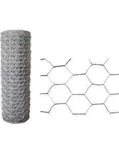 Malla Hexagonal Acero Galvanizado 31mm 1,5m 50m
